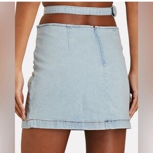 WeWoreWhat Blue Pencil Mini Skirt Night Out